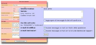schermate software servizi sms